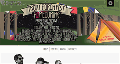 Desktop Screenshot of frontporchfest.com