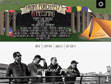 Tablet Screenshot of frontporchfest.com